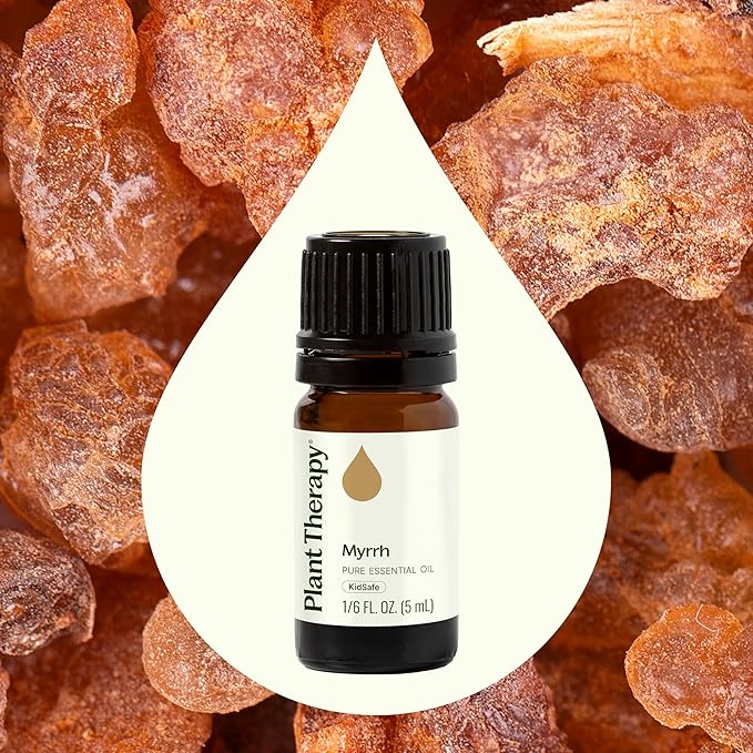 Plant Therapy Myrrh Essential Oil 100% Pure, Undiluted, Natural Aromatherapy, Therapeutic Grade 5 mL (1/6 oz)