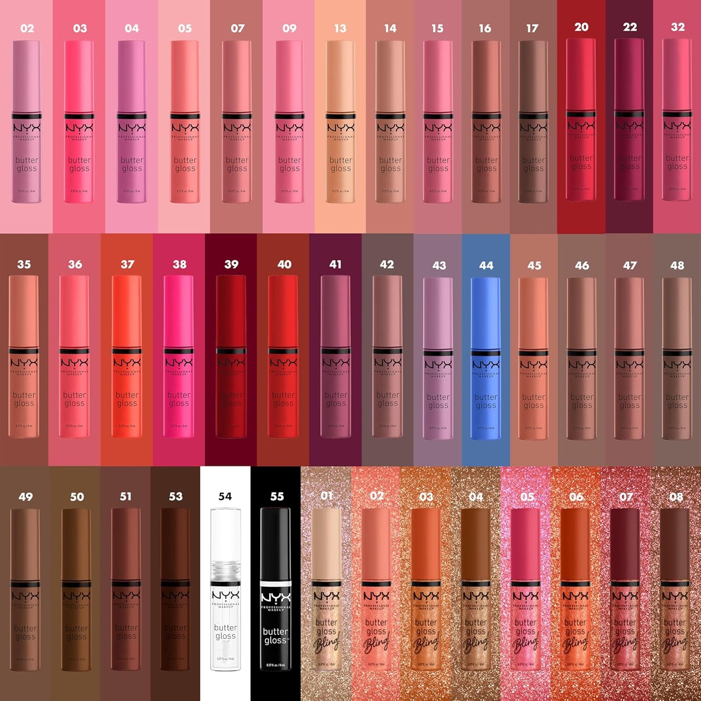 NYX PROFESSIONAL MAKEUP Butter Gloss, Non-Sticky Lip Gloss - Vanilla Cream Pie (Mauve)