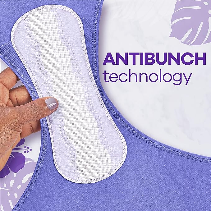 Always Anti-Bunch Xtra Protection Daily Liners, Long Length, Unscented, 136 Count